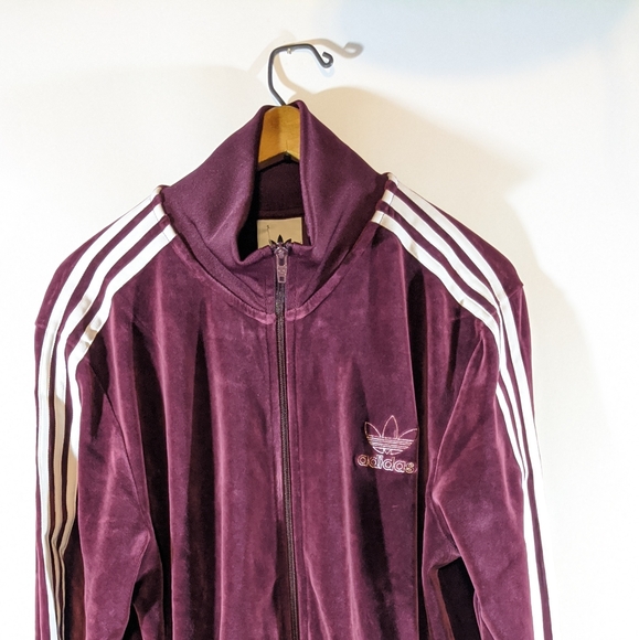 adidas originals velour beckenbauer track jacket